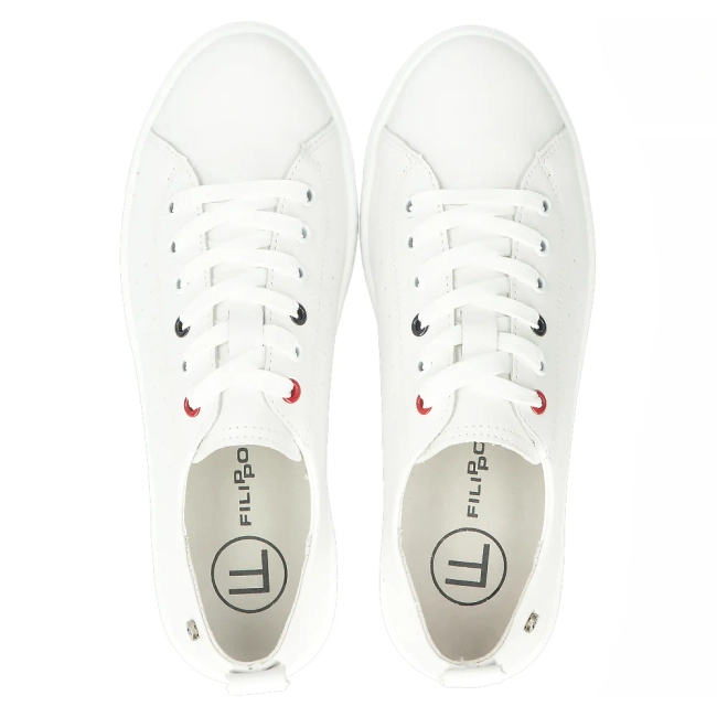Leather shoes Filippo DP6029/24 WH white