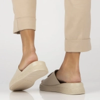 Leather flip-flops Filippo DK6987/25 BE beige