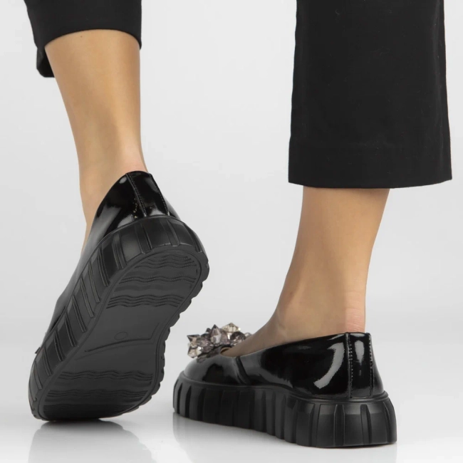 Leather shoes Filippo DP4682/26 BK black