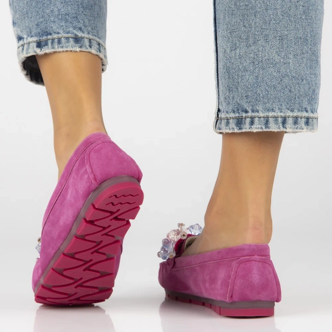 Leather loafers Filippo DP4549/24 FH pink