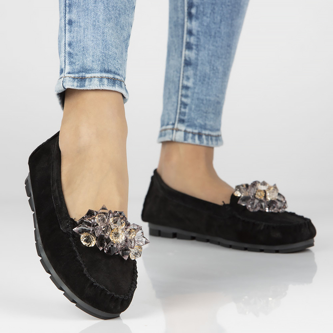 Leather loafers Filippo DP4549/23 BK black