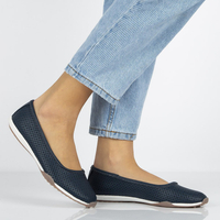 Leather shoes Filippo DP089/21 NV navy blue