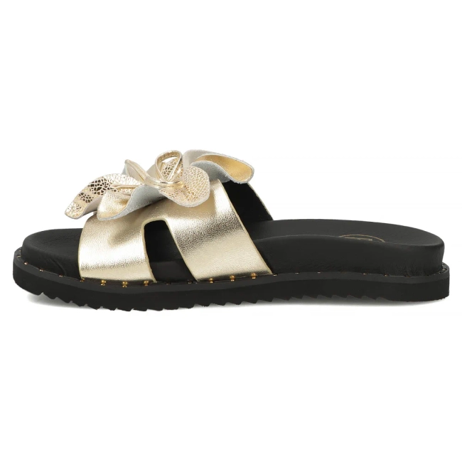 Leather flip-flops Filippo DK7638/26 GO gold