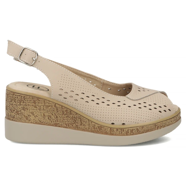 Leather sandals Filippo DS7575/26 BE beige