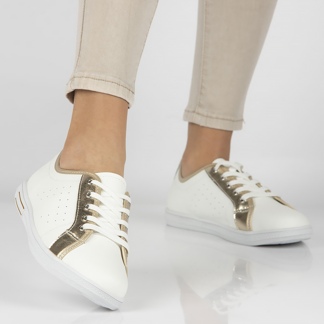 Leather shoes Filippo DP3508/23 WH GO white