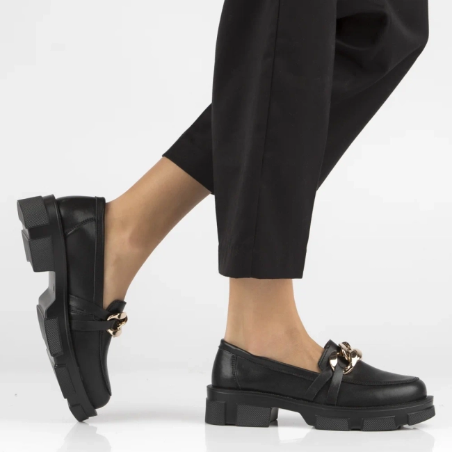 Leather shoes Filippo DP3221/23 BK black