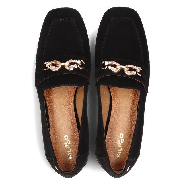 Leather loafers Filippo 05313 black