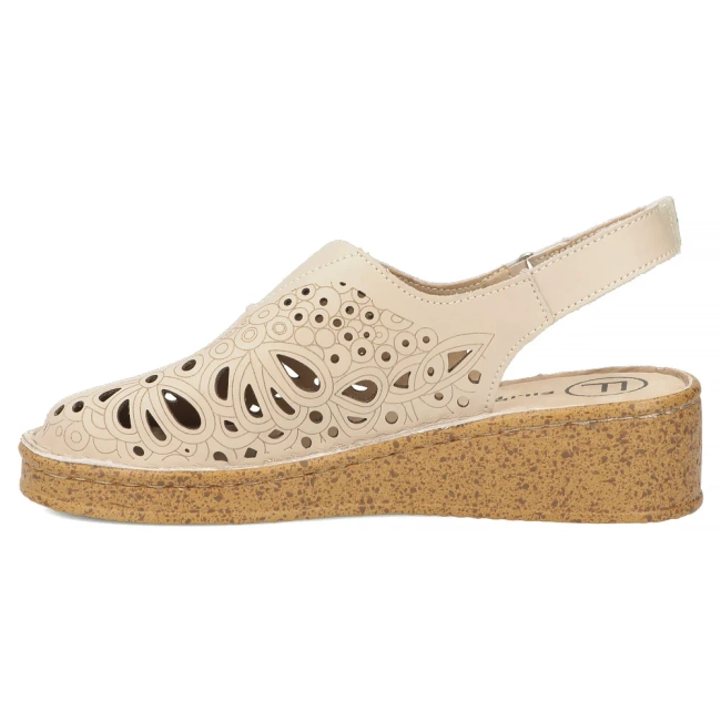 Leather sandals Filippo DS7643/26 BE beige