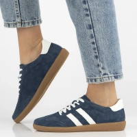 Leather sneakers Filippo DP6741/25 NV navy