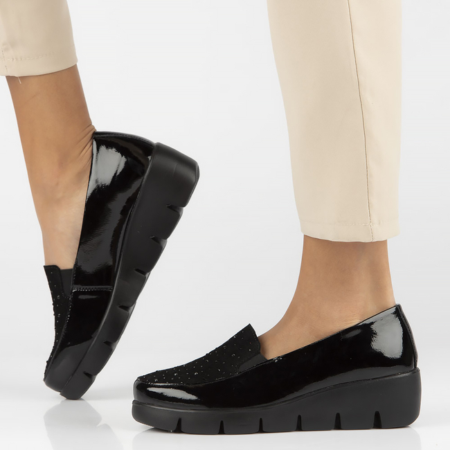 Leather shoes DP4584/23 BK black