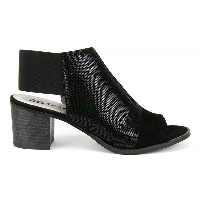 Sandals Nessi 80706 Black Lizaro + Black