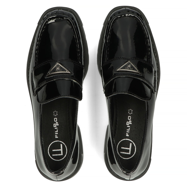 Leather shoes Filippo DP3930/22 BK black