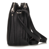 Handbag Toscanio Leather Messenger Bag A242 black