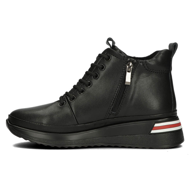 Leather sneakers DBT4215/22 BK black