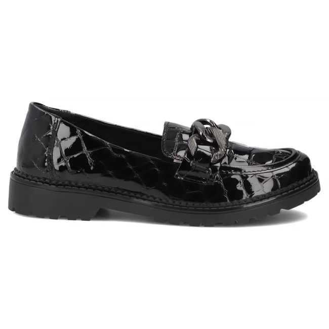 Skórzane półbuty Filippo DP8325/26 BK czarne