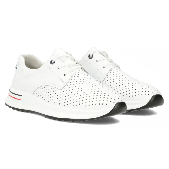 Leather shoes Filippo DP6022/24 WH white