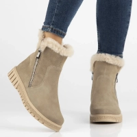 Leather ankle boots DBT6362/24 BE beige