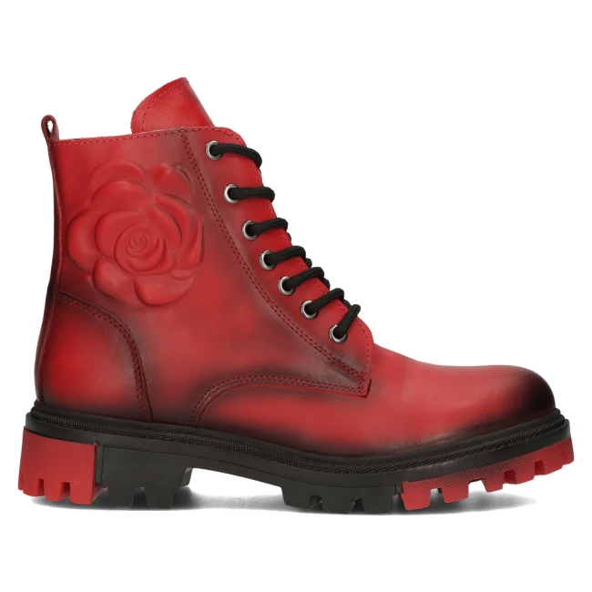 Ankle Boots leather Artiker 53C0796 red