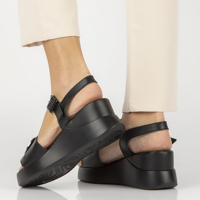 Leather sandals Filippo DS4411/23 BK black