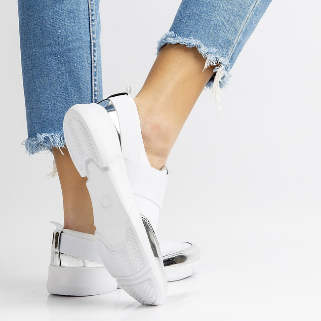 Półbuty MCKEY DSP145/17 SI/WH białe