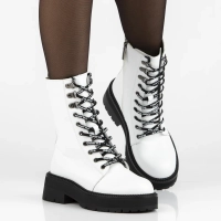 Leather ankle boots Filippo DBT7256/25 WH white