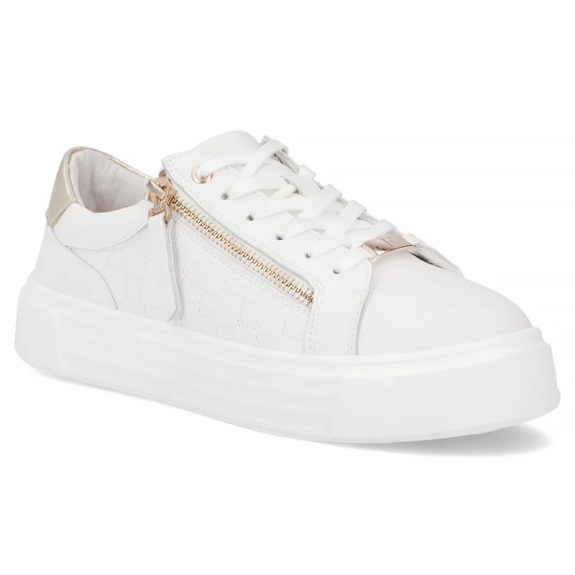 Leather shoes Filippo DP7493/25 WH white
