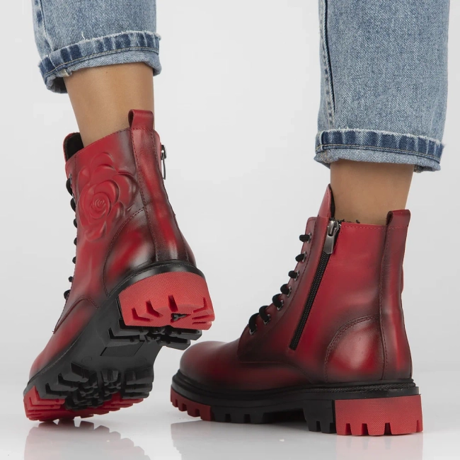Ankle Boots leather Artiker 53C0796 red