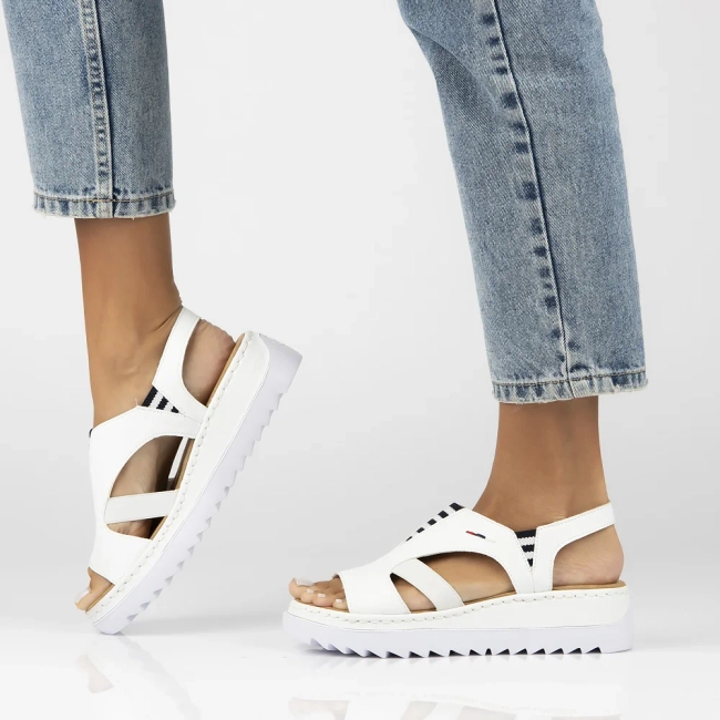 Sandals Rieker V44Y5-80 white