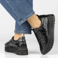 Leather sneakers Filippo DP7284/26 BK CR black