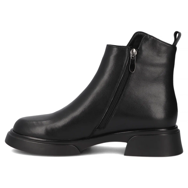 Leather ankle boots Filippo DBT7380/25 BK black
