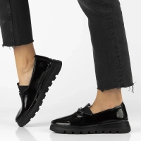 Leather shoes Filippo DP7170/25 BK L black