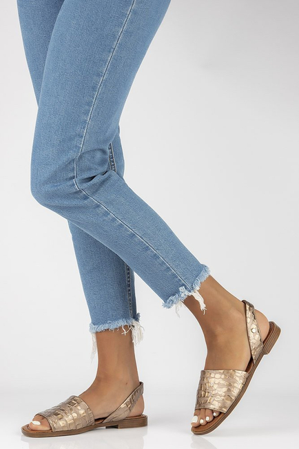 Leather sandals Filippo 40215 taupe