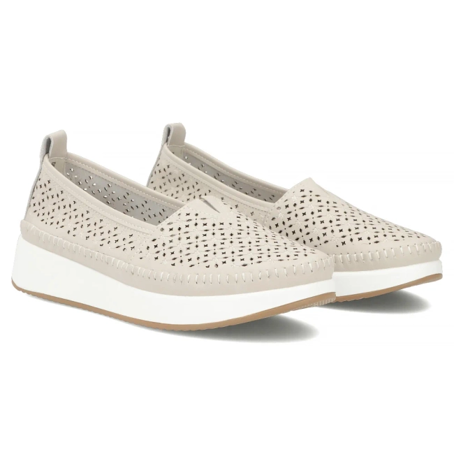 Leather shoes Filippo DP4555/26 BE beige