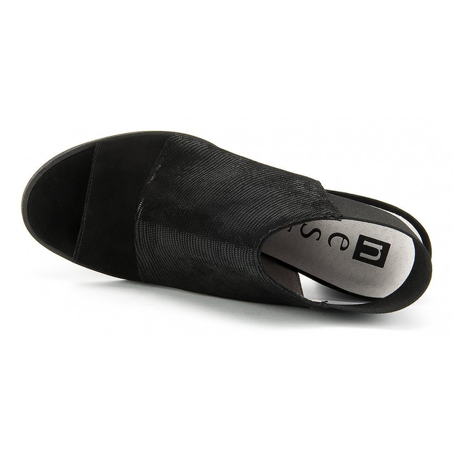 Sandals Nessi 80706 Black Lizaro + Black