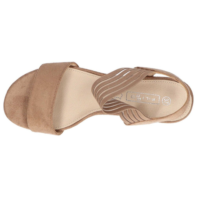 Sandały Filippo DS1289/20 BE Beżowe