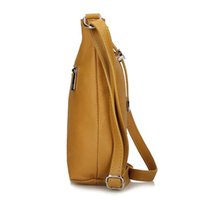 Torebka Toscanio Listonoszka Skórzana A88 żółta