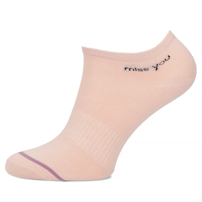 Women's Socks 2418-2 miss you pink