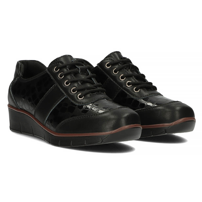 Leather shoes Filippo DP028/22 BK CR black