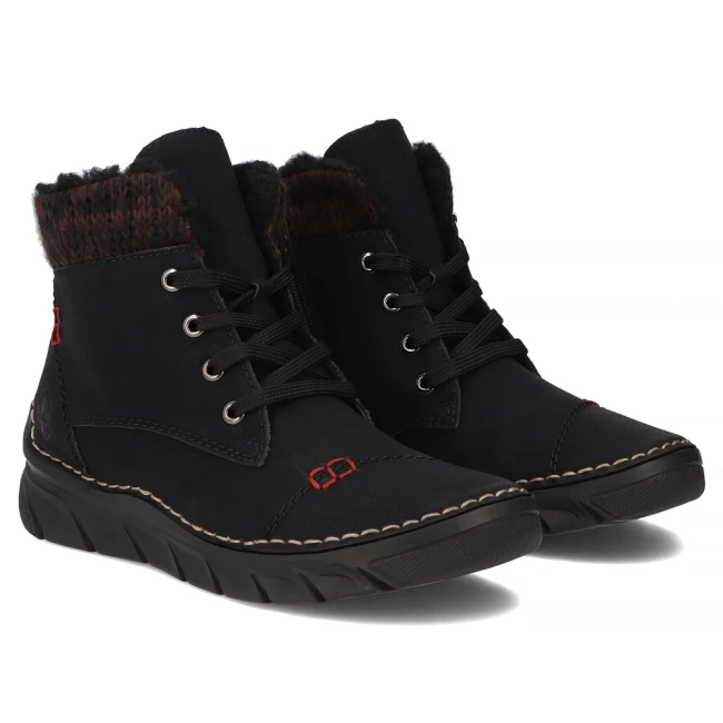 Botki Rieker 55031-00 czarne