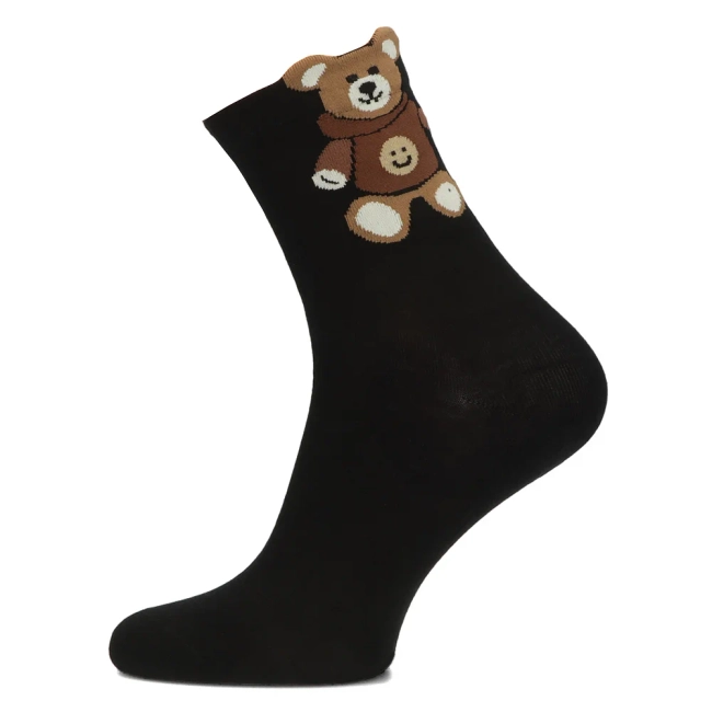 Women's Socks Cosas LM208 black teddy