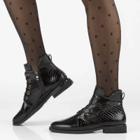 Leather ankle boots Filippo DBT7140/25 BK black