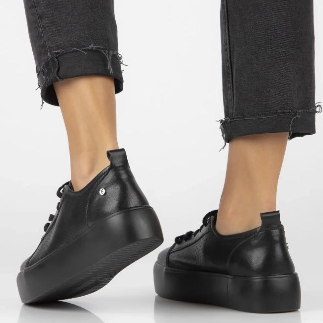 Leather shoes Filippo DP6116/24 BK black