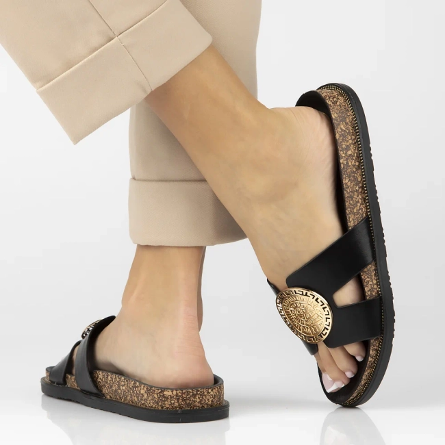 Klapki Filippo DK6972/25 BK czarne