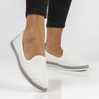 Leather shoes Filippo DP081/22 WH white