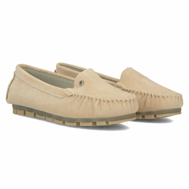 Leather loafers Filippo DP2037/25 BE beige