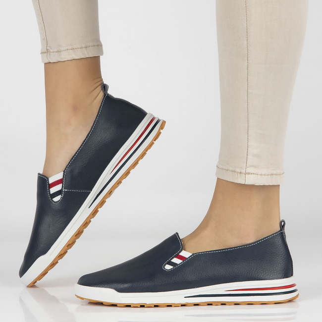 Leather shoes Filippo DP3510/23 NV navy blue