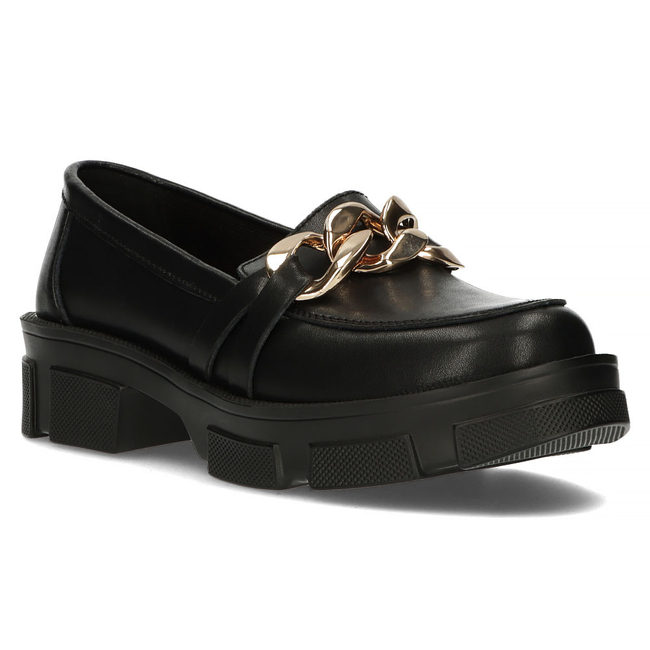 Leather shoes Filippo DP3221/22 BK black