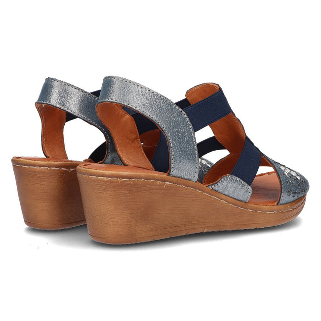 Leather sandals Artiker 46C2391 blue