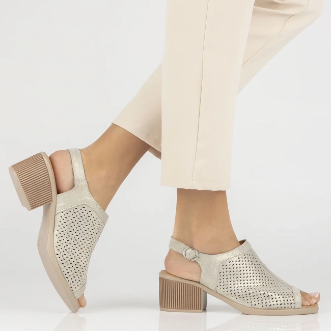 Leather sandals Filippo DS4475/25 GO gold