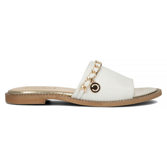 Leather flip-flops Filippo 192 white
